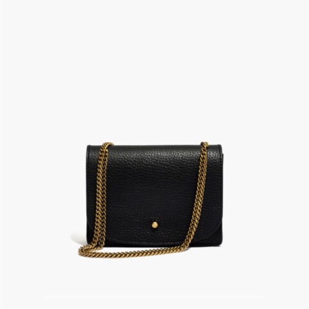 NWT Madewell The Chain Crossbody black leather